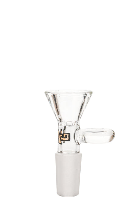 Thick Ass Glass Rasta Tie Dye Bong Slide with Built-In Screen and Handle, Front View
