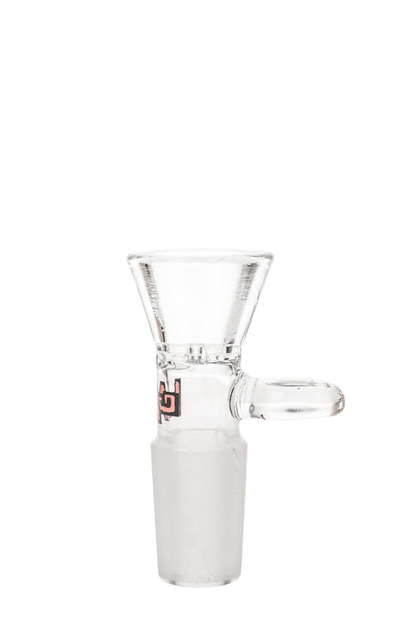 TAG Rasta Tie Dye Built-In Screen Slide with Handle for Bongs, Front View on White Background
