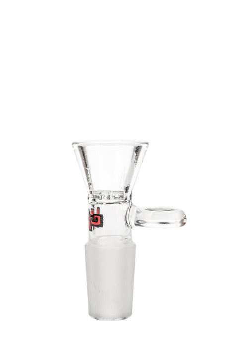 TAG Rasta Colored Bong Bowl with Built-In Screen and Handle, Side View