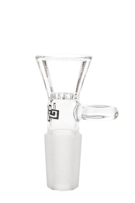 TAG Rasta Tie Dye Screen Slide with Handle for Bongs, Front View on White Background