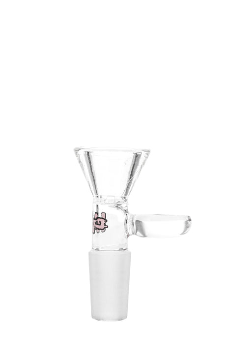 TAG Rasta Colored Built-In Screen Slide with Handle for Bongs, Front View on White Background