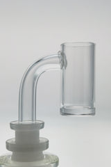 TAG Deep Dish Quartz Banger Can with High Air Flow, 10MM Male Joint, Laser Engraved Logo, Side View