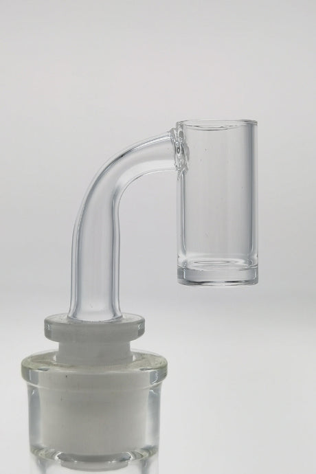 TAG Deep Dish Quartz Banger with High Air Flow, 14MM Male, Side View on White Background