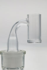 TAG Deep Dish Quartz Banger Can with High Air Flow, 18MM Male, Side View on White Background