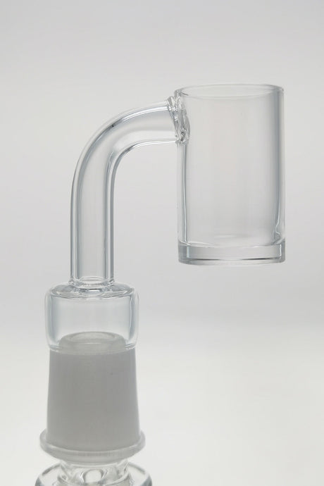 TAG Deep Dish Quartz Banger Can with High Air Flow, 18MM Female Joint, Side View on White Background