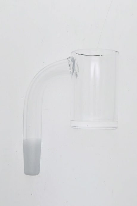 TAG Quartz Banger Can with Flat Top, High Air Flow, 25x2MM-4MM, Side View on White