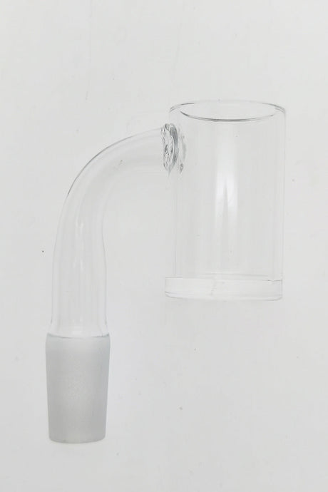 TAG Deep Dish Quartz Banger with High Air Flow, 25x2MM-4MM, Side View on White Background
