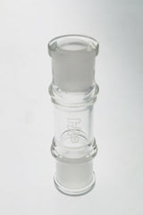 Thick Ass Glass Double Female Fitting Adapter for Bongs, 14mm to 10mm, Side View