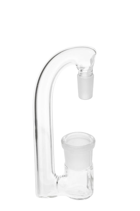 TAG - Clear Glass Drop Down Adapter, 1" Drop, Male to Female Joint, Isolated Front View