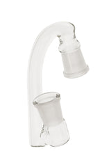 TAG - Clear Glass Drop Down Adapter, 1" Drop, Male to Female Joint, Side View