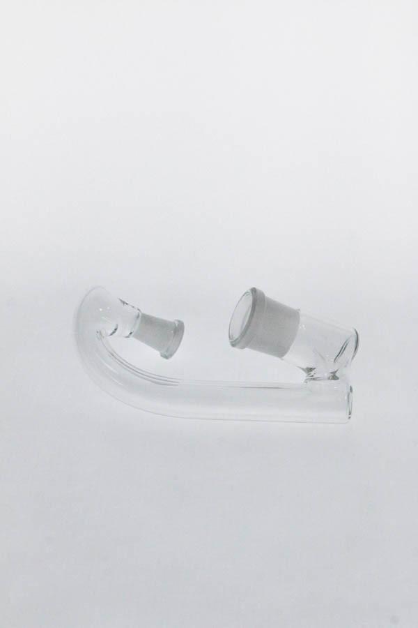 TAG Drop Down Adapter with 1" Drop, Clear Glass, Male to Female Joint, Side View