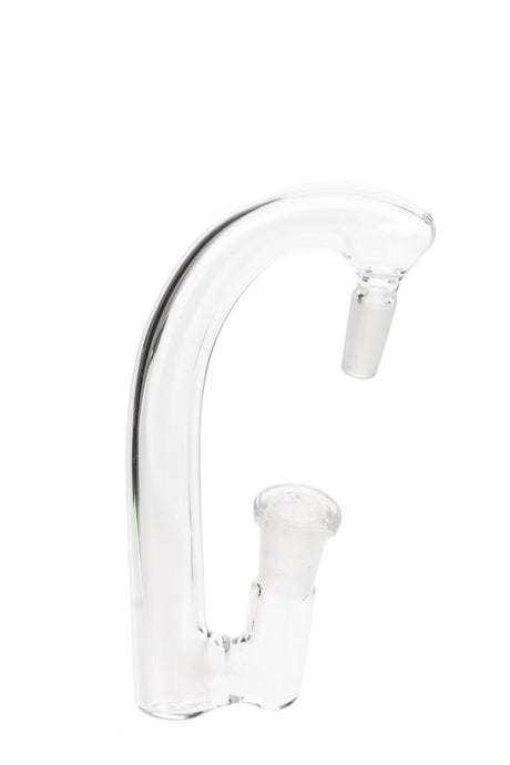 TAG - Clear Glass Drop Down Adapter, 1" Drop, Side View, Compatible with Multiple Joint Sizes