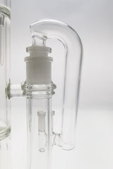 TAG Quartz Drop Down Adapter, 3" for Bongs, 18mm to 14mm, Side View on Bong
