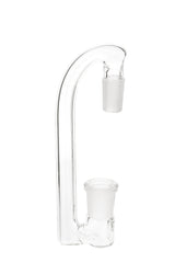 TAG - Clear Quartz Drop Down Adapter, 3" Drop, Male to Female Joint, Side View