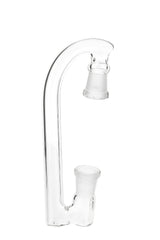 TAG Drop Down Adapter with a 3" drop, featuring male to female joint sizes 18mm to 14mm, made by Thick Ass Glass.