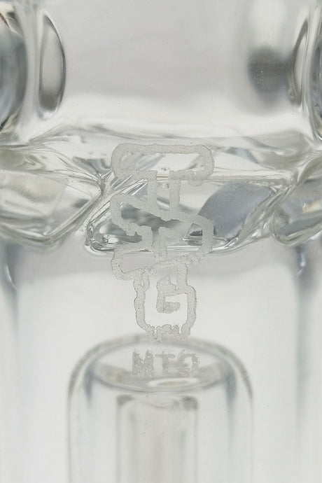 Close-up of Thick Ass Glass Errl Cannon Dab Rig with 4-Hole Showerhead Percolator