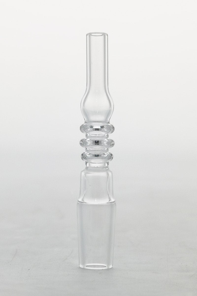 TAG Errl Cannon Quartz Nail for Dab Rigs, 14MM Male Joint, Clear Quartz, Front View