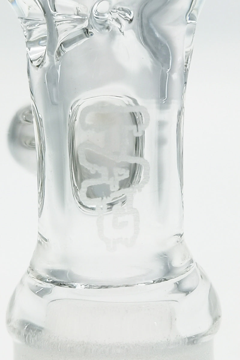 TAG Female Slide with Built-In Screen and Handle for Bongs, Close-Up Side View