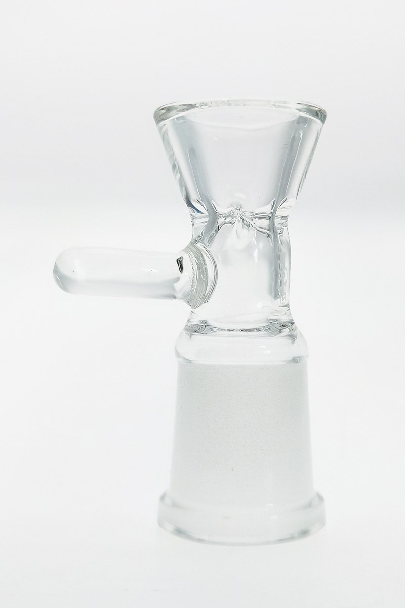 TAG Female Bong Slide with Built-In Screen and Handle, Front View on White Background