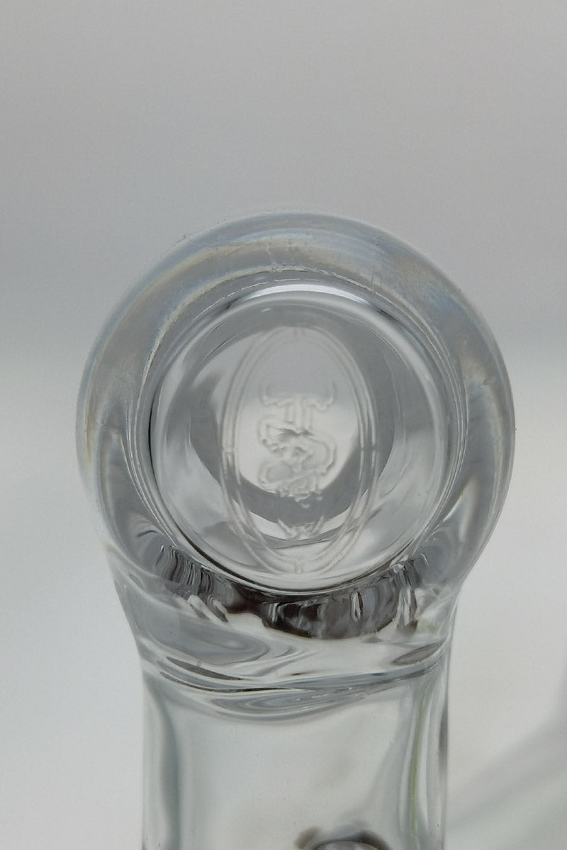 Close-up of TAG Full Quartz Drop Down Adapter with 14mm Female Joint