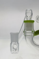 TAG Full Quartz Drop Down Adapter with 14mm female joint, 1" drop, side view on white background