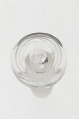 TAG - Clear Joint Stopper Plug Adapter, Top View, for Securing Bong Joints