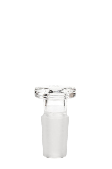TAG Clear Joint Stopper Plug Adapter for Bongs, 14mm front view on white background