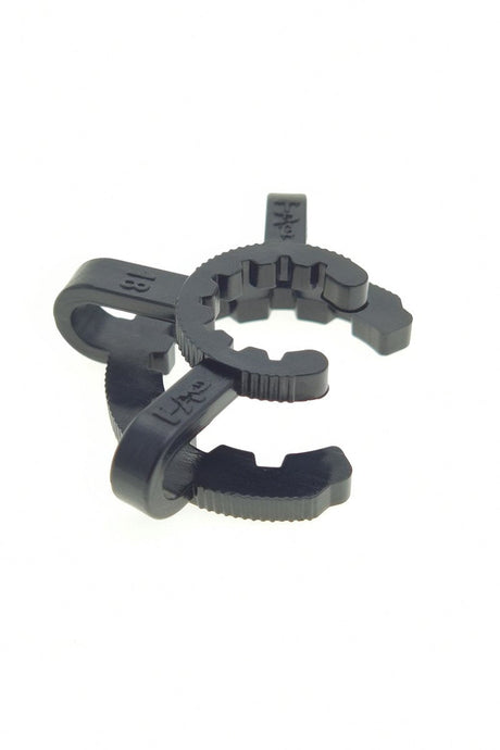 TAG - Black Keck Clip for 18MM Joints - Durable Grip for Secure Connection