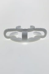 TAG - Clear Keck Clip for 18MM Joints - Front View on White Background