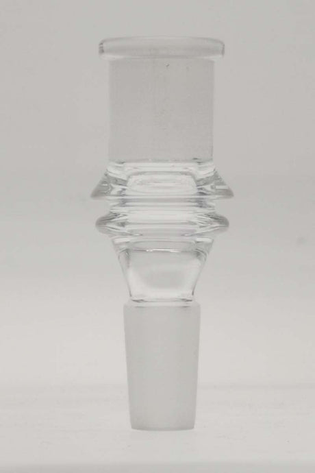 TAG Clear Quartz Adapter Extender, 14MM Male to Female, Compact Design, Front View
