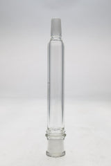 Thick Ass Glass clear quartz adapter extender, male to female, compact design, front view