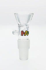 TAG Rasta Colored Multi Fitting Male Slide with Pinched Screen and Handle, Front View
