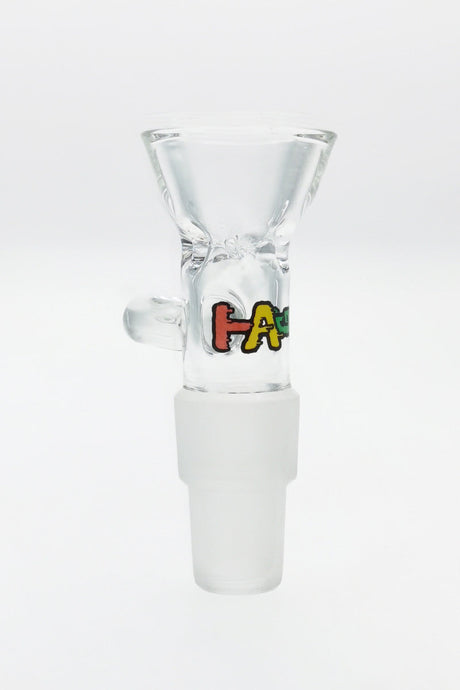 TAG Rasta Colored Multi Fitting Male Slide with Pinched Screen and Handle, Front View