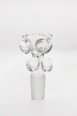TAG - Clear Glass Multi Marble Water Pipe Slide Front View for Bongs