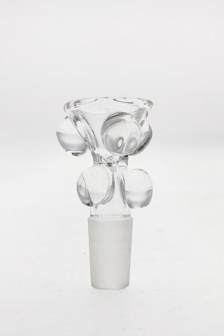 TAG - Clear Glass Multi Marble Water Pipe Slide Front View for Bongs