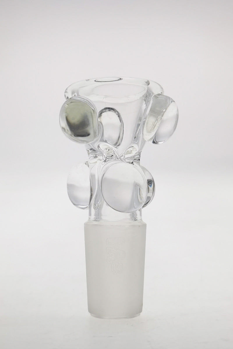 TAG Multi Marble Water Pipe Slide with Clear Glass and 14mm Joint, Front View