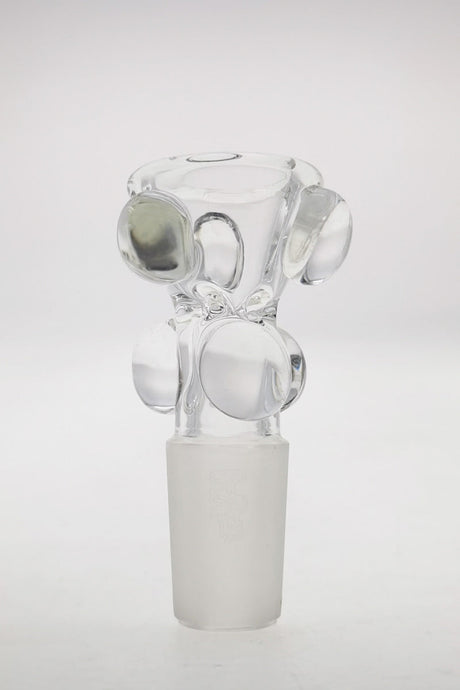 TAG Multi Marble Water Pipe Slide with Clear Glass and 14mm Joint, Front View