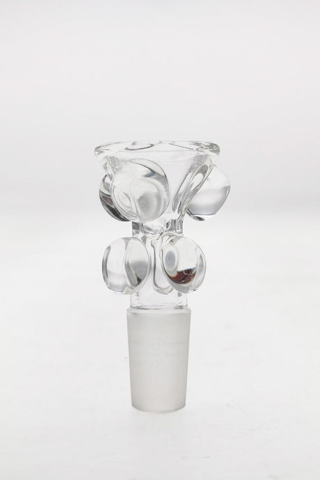 TAG Multi Marble Water Pipe Slide with clear glass and sturdy base, front view on white background