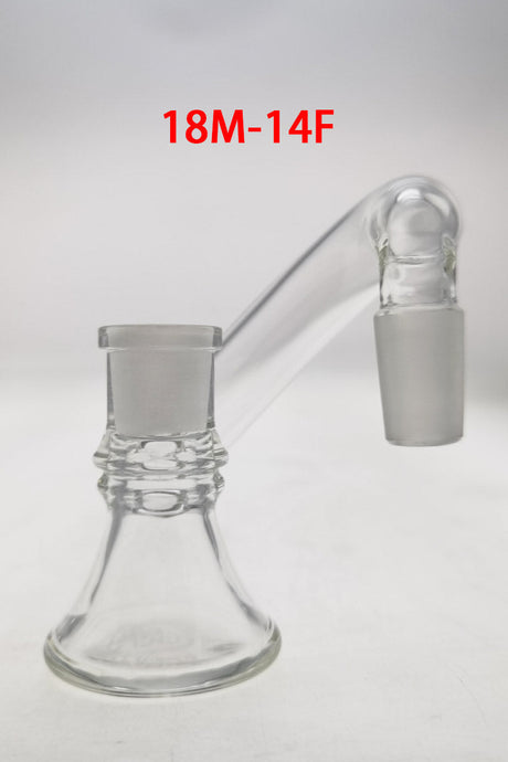 Thick Ass Glass - TAG Non-Diffusing Dry Ash Catcher Adapter, 18MM Male to 14MM Female, Clear