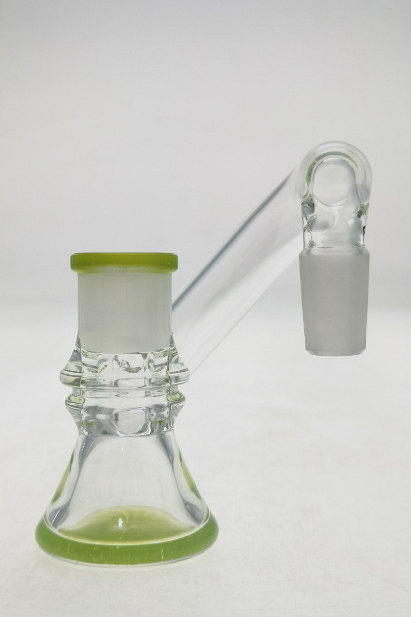 Thick Ass Glass Non-Diffusing Dry Ash Catcher Adapter, 14mm Female to 18mm Male, Side View