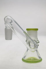 TAG Quartz Drop Down Adapter for Bongs, Side View, with Female Joint and Non-Diffusing Design