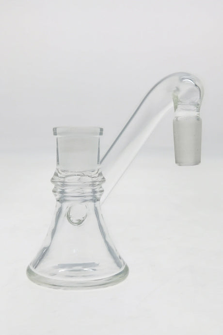 TAG Quartz Non-Diffusing Dry Ash Catcher Adapter, 14mm Female to 18mm Male, Angled View