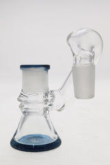 TAG Quartz Non-Diffusing Dry Ash Catcher Adapter, Female Joint, Angled Side View