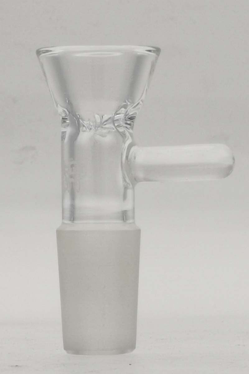 TAG Tie Dye Pinched Screen Slide with Handle for Bongs, 14mm Joint - Front View