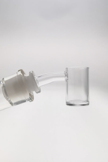 TAG Quartz Banger Can for Dab Rigs, High Air Flow, 14MM Male, Side View on White Background