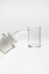 TAG Quartz Banger Can 45 Degree 14MM Male with High Air Flow, Clear Side View