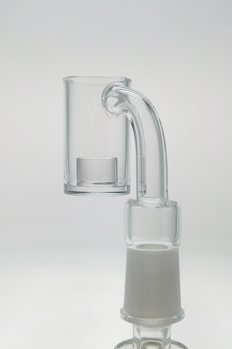 TAG Quartz Banger Can with Flat Top and Solid Core, High Air Flow, 25x2MM-4MM, Side View