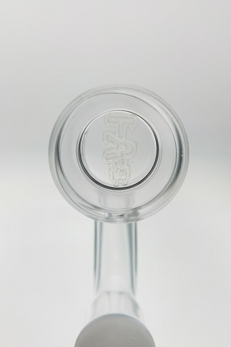 TAG Quartz Banger Can with Solid 10MM Core, High Air Flow, Top View on White Background