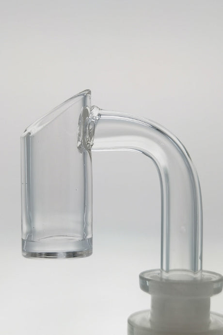 TAG Quartz Banger with High Air Flow and Deep Dish - Side View on Seamless White