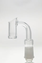 TAG Quartz Banger High Air Flow 16x2MM-4MM for Dab Rigs, Angled Side View on Seamless White